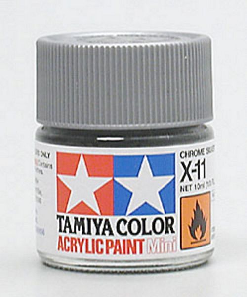 Tamiya 81511 Acrylic Mini X-11 Chrome Silver