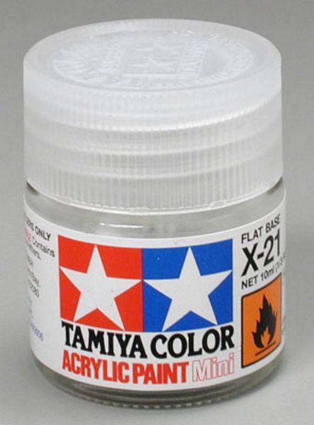 Tamiya 81521 Acrylic Mini X-21 Flat Base