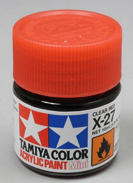 Tamiya 81527 Acrylic Mini X-27 Clear Red