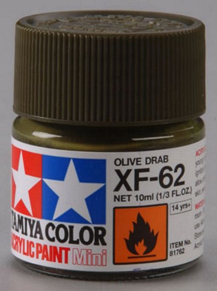 Tamiya 81762 Acrylic Mini XF-62 Olive Drab