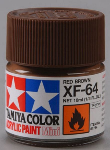 Tamiya 81764 Acrylic Mini XF-64 Red Brown