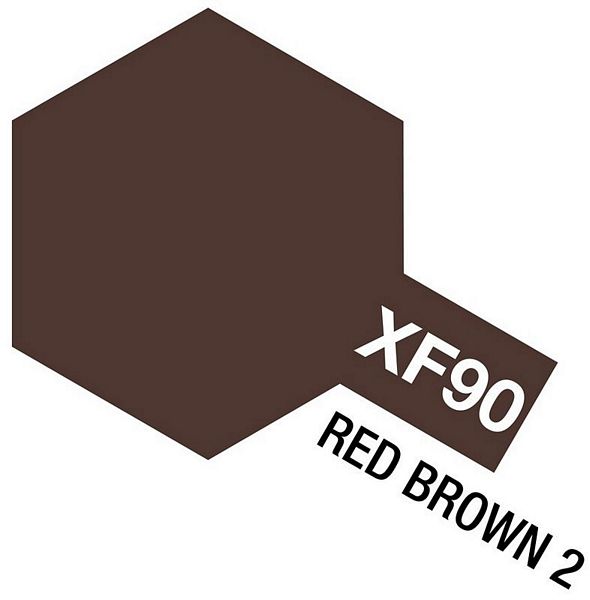 Tamiya 81790 Acrylic Mini XF-90 Red Brown 2 10ml Bottle