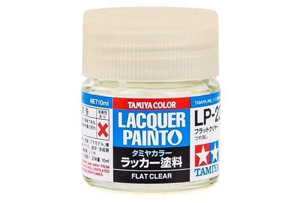 Tamiya 82123 Lacquer LP-23 Flat Clear