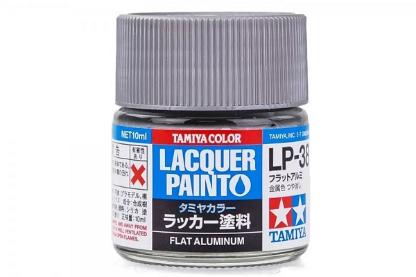 Tamiya 82138 Lacquer LP-38 Flat Aluminum