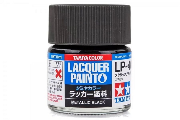 Tamiya 82140 Lacquer LP-40 Metallic Black