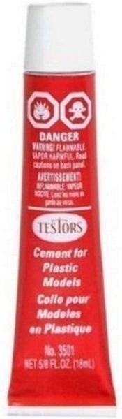 Testors 3512A Plastic Model Cement Carded