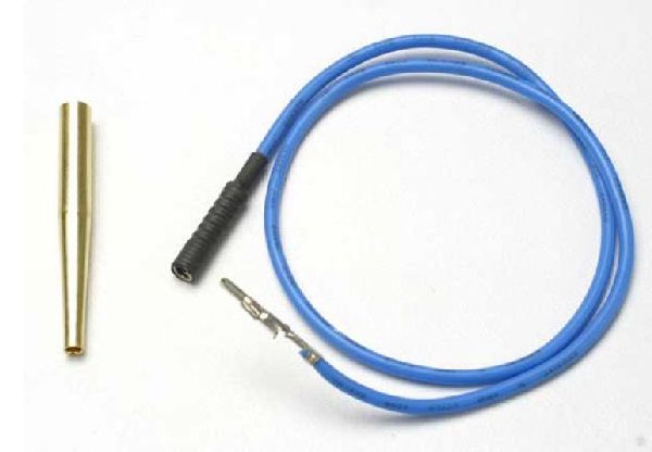 Traxxas 4581X Glow Plug Lead Wire Blue Revo