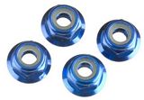 Traxxas 1747R Blue-Anodized Flanged Nuts