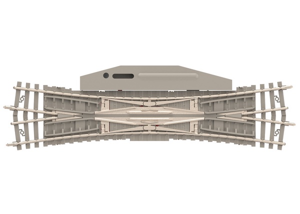 MiniTrix 14560 Electric Double Slip Switch with Concrete Ties