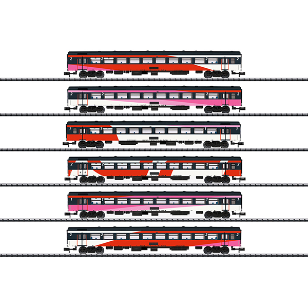 Minitrix 15389 ICRm Express Train Passenger Car Set