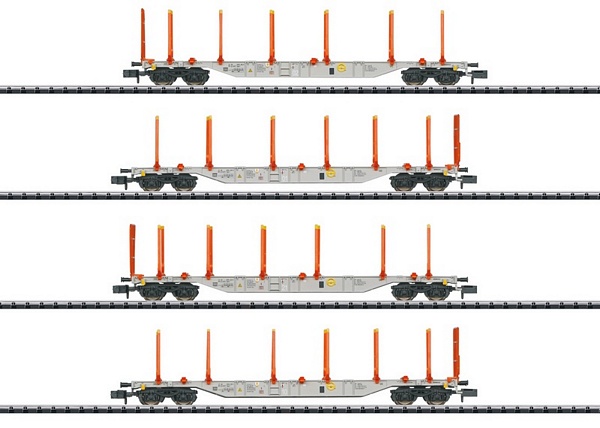 MiniTrix 18710 Type Sgns KLV Flat Car Set