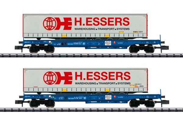 MiniTrix 18711 Deep Well Flat Car Set