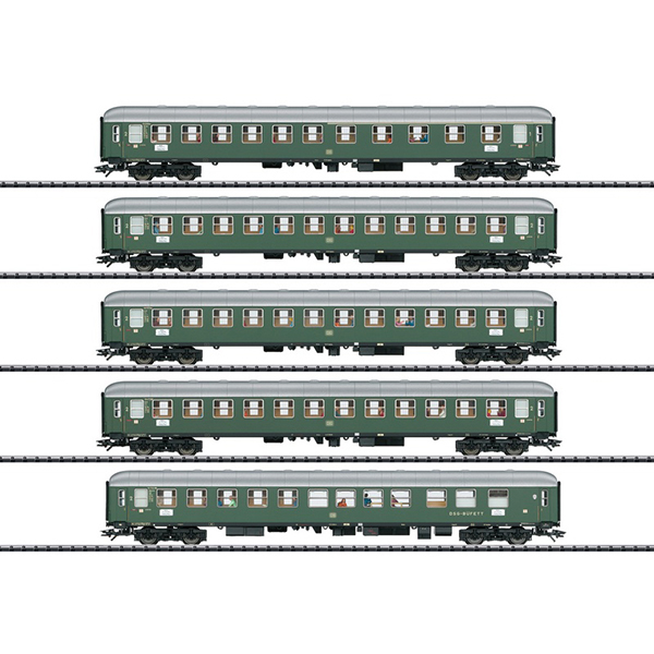 Trix 23132 D96 Isar Rhone Express Train Passenger Car Set 1