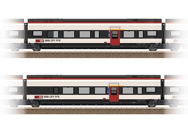 Trix 23283 Add-On Car Set 3 for the Class RABe 501 Giruno
