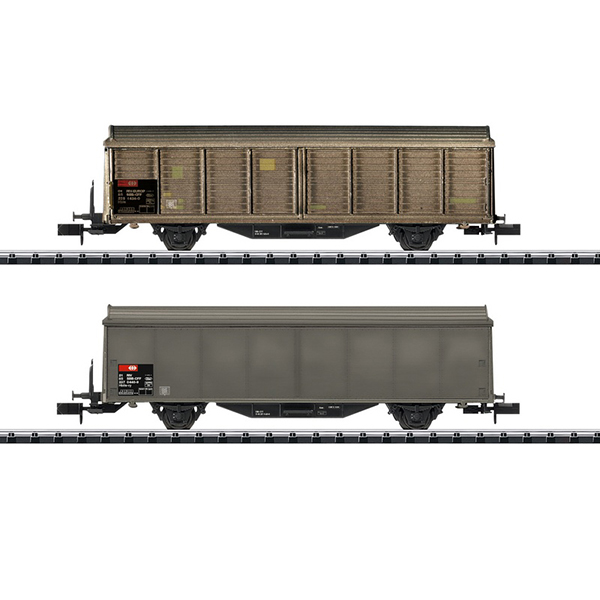 MiniTrix 15307 Type Hbis-v Sliding Wall Boxcar Set