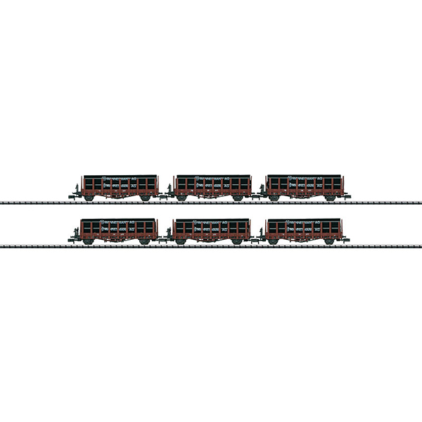 MiniTrix 15410 Set with 6 Stake Cars