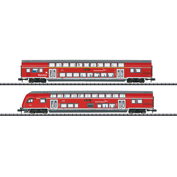 MiniTrix 15776 Hanseatic Express Bi Level Car Set