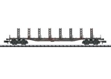 MiniTrix 15485 Flat Car with Trucks and Tie-Down Fastenings