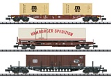 MiniTrix 18702 Container Service Freight Car Set