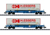 MiniTrix 18711 Deep Well Flat Car Set