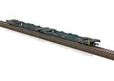 Trix 24472 Type Sdggmrss Double Deep Well Flat Car