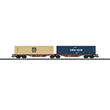 Trix 24800 Type Sggrss 80 Double Container Transport Car