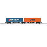 Trix 24802 Type Sggrss Double Container Transport Car