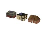 Minitrix 66301 Kit for 3 Modern Single-Family Dwellings