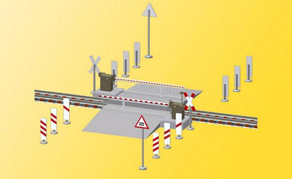 Viessmann 5104 Level crossing with decorated barriers fully automatic