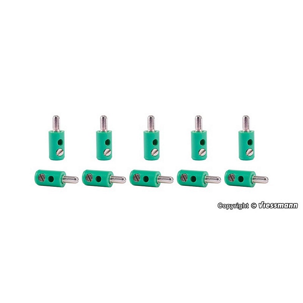 Viessmann 6872 Plugs Green Pack of 10