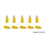 Viessmann 6870 Plugs Yellow Pack of 10