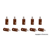 Viessmann 6873 Plugs Brown Pack of 10