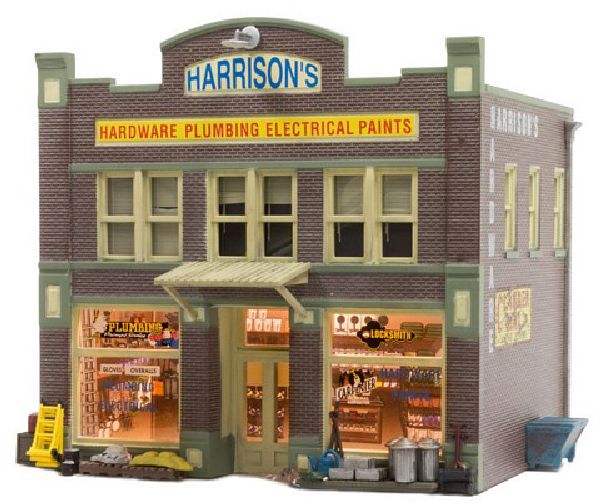 Woodland Scenics 5022 Harrisons Hardware Built And Ready Landmark Structures Assembled