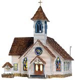 Woodland Scenics 5041 Community Church Built And Ready Landmark Structures Assembled